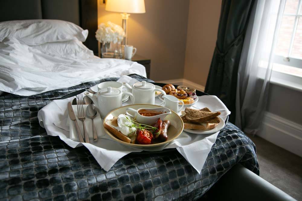 One-Warwick-Park-breakfast-on-bed One-Warwick-Park-room interior