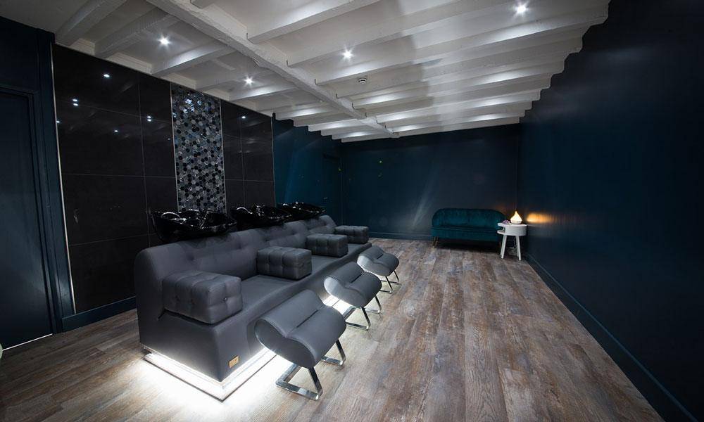 Hair washing sink area Interior of 21 - hair washing sink area