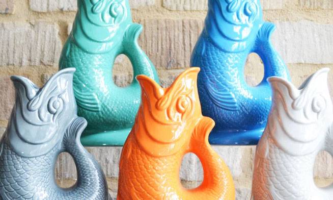 Pink Mary gluggle jugs Pink Mary gluggle jugs