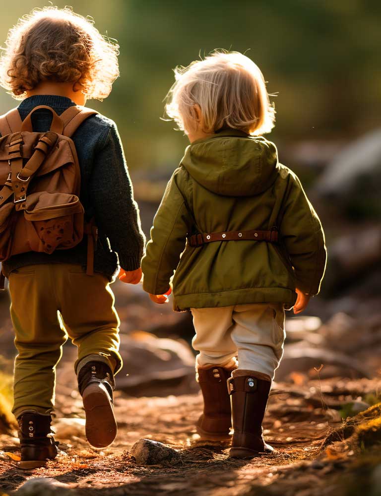 Toddlers walking Toddlers walking