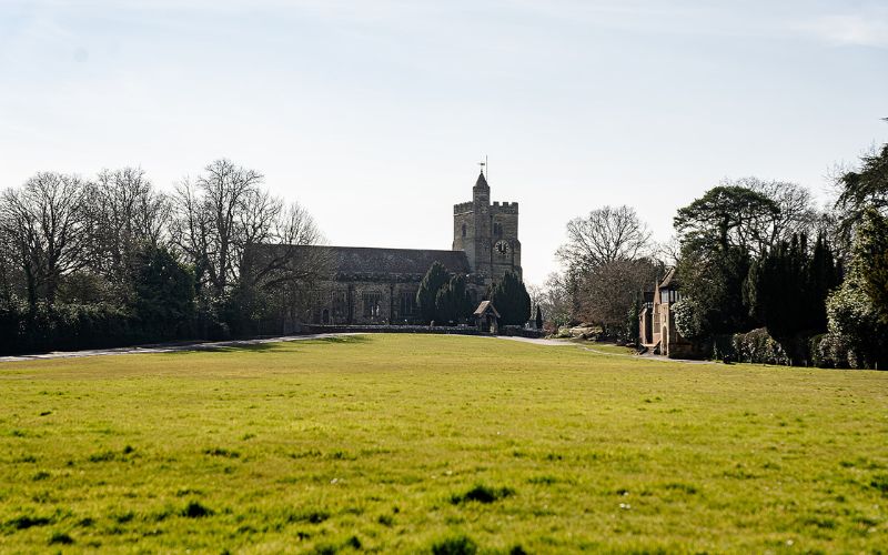 Benenden (1) Village green and church