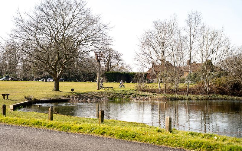 village pond and green