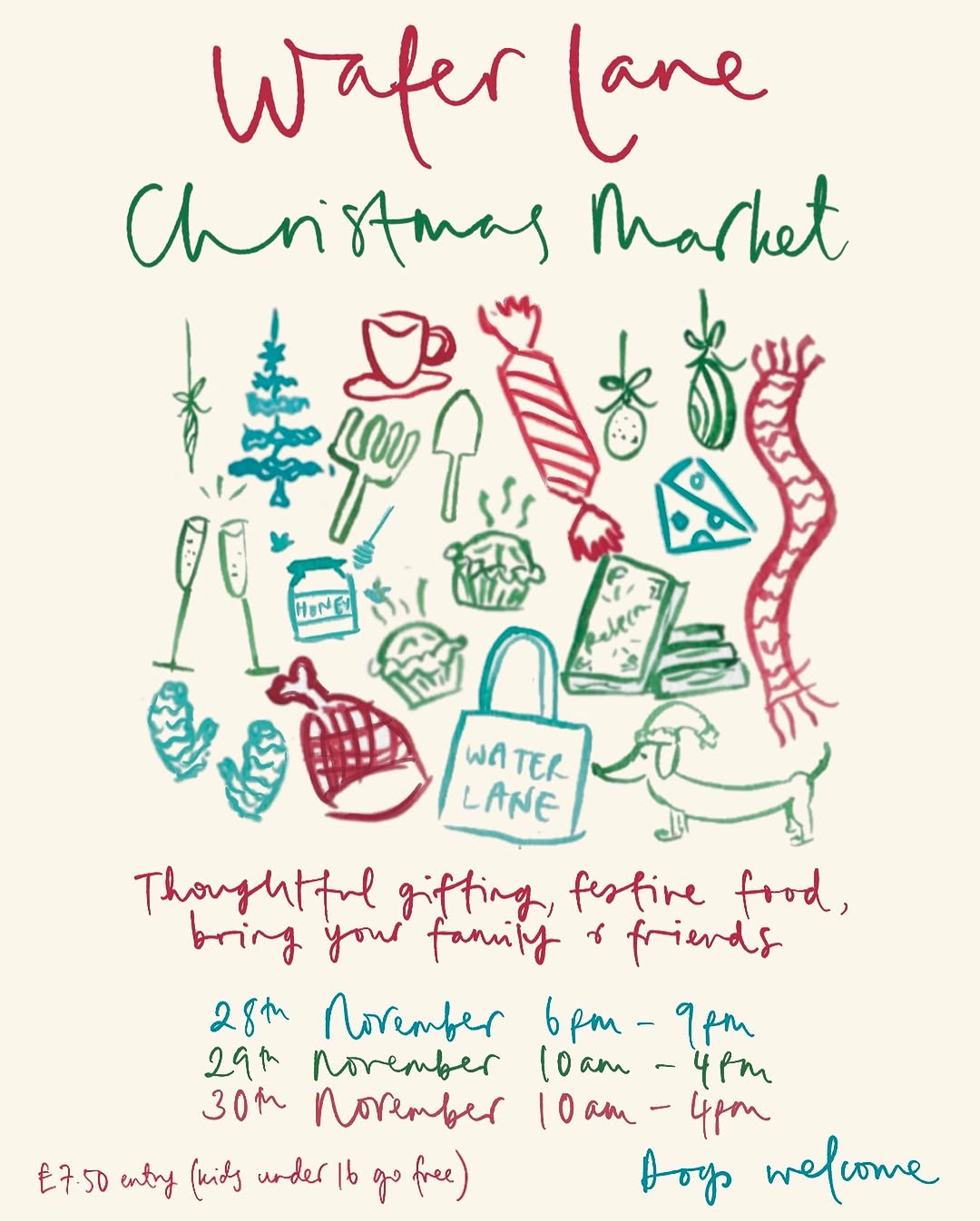 Water Lane Christmas Market pamphlet